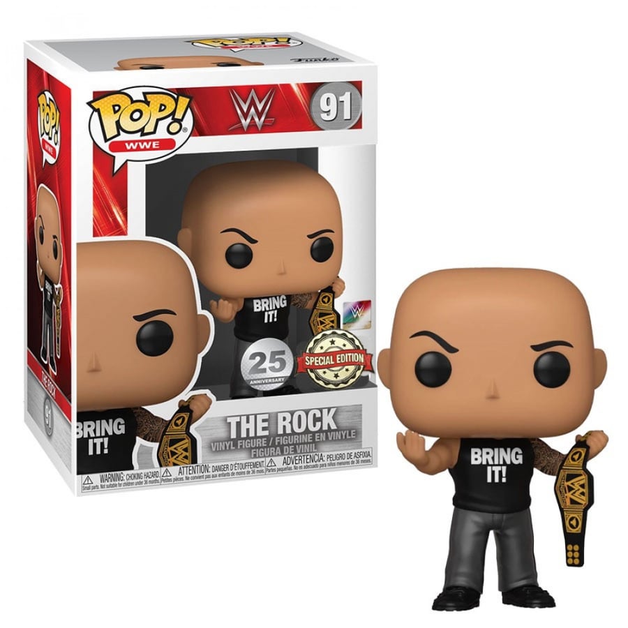 Funko POP WWE: The Rock w/Championship Belt