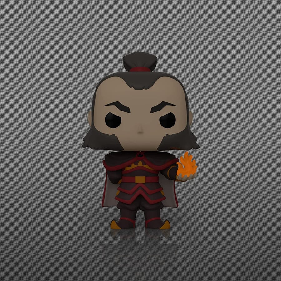 Funko Pop! Animation: Avatar - Admiral Zhao with Glow in The Dark Fireball, Amazon Exclusive