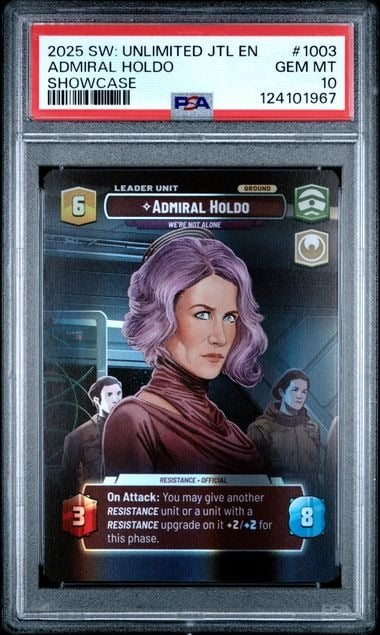 PSSA 2025 STAR WARS: UNLIMITED JUMP TO LIGHTSPEED #1003 ADMIRAL HOLDO SHOWCASE