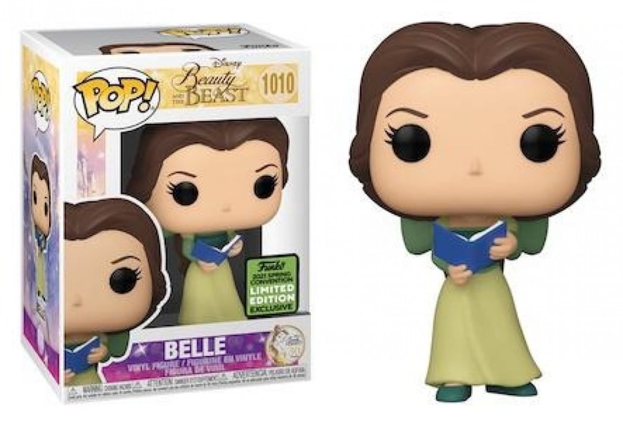 Funko Beauty and the Beast 30th Anniversary - Belle in Green Dress w/ Book ECCC 2021 Spring Convention Exclusive
