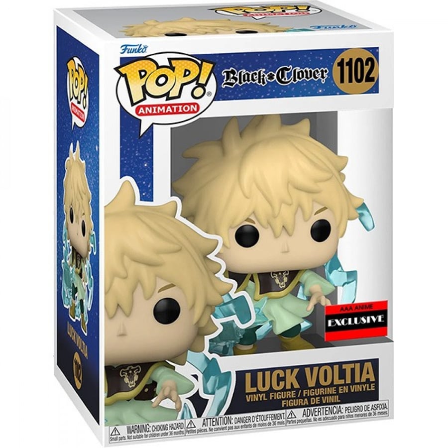 Funko Pop Black Clover Luck Voltia Figure - AAA Anime Exclusive