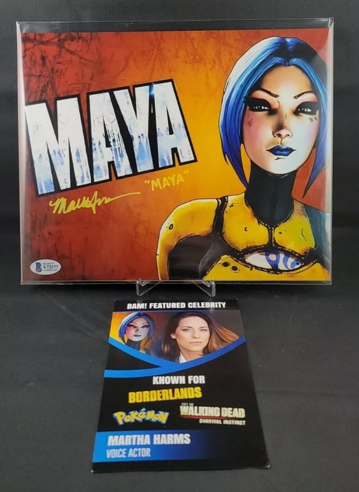 Siren Maya Borderlands Signed By Martha Harms Beckett COA