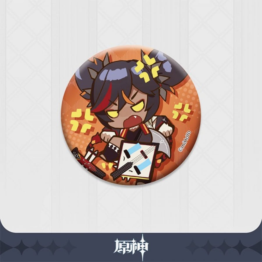 Genshin Impact - Default Stamp Series Pearl Tin Badge Vol.1  Xinyan-  Character Can Badge (Mihoyo)
