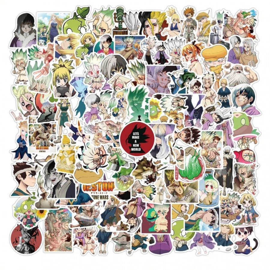 Anime Dr. Stone Stickers استكرات دكتور ستون ( 10 حبات بالحظ )