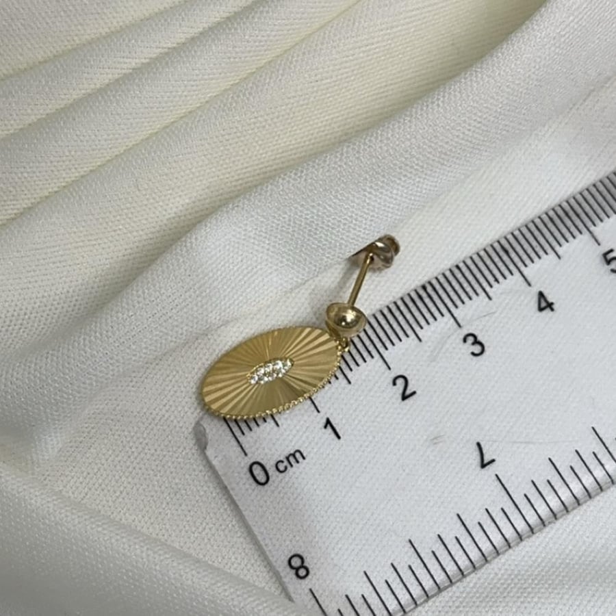 Gold earring 18 karat–3649