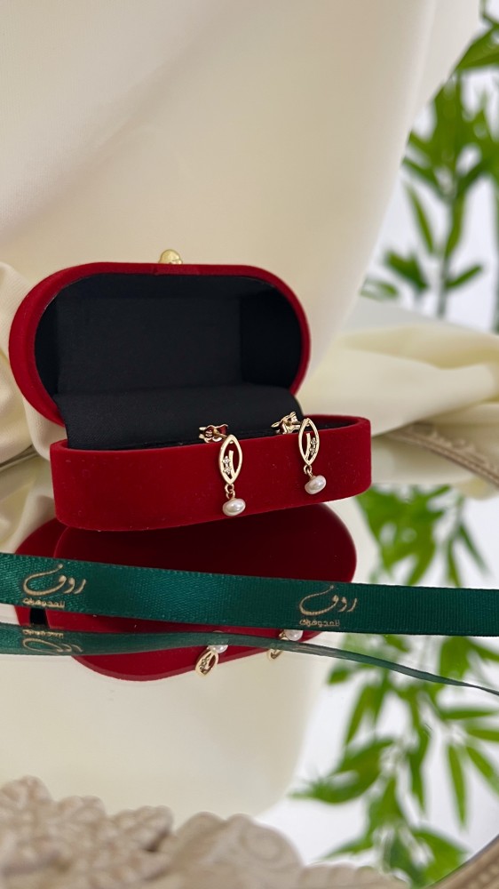Gold hoop earrings Blulu 18-karat–3435