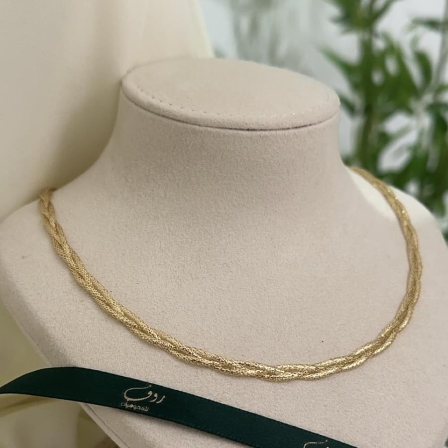 Gold necklace model Omega 18 karat–3801