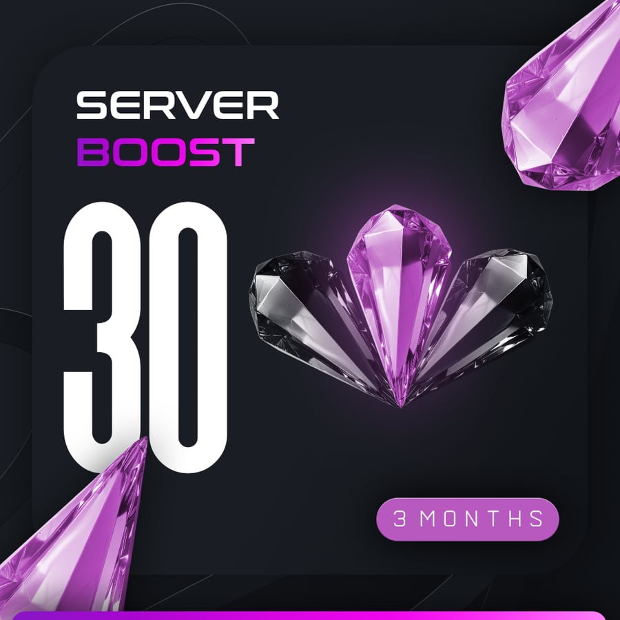 30 Discord Boost - 3 months