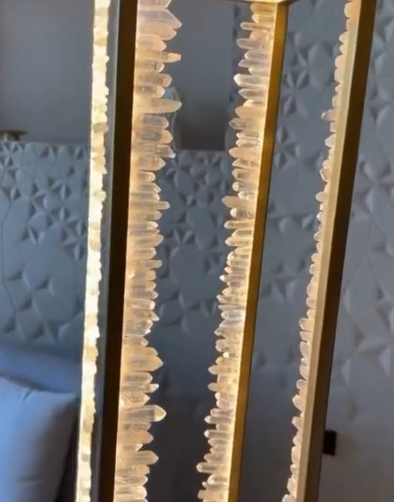 مصباح أرضي led من الكريستال