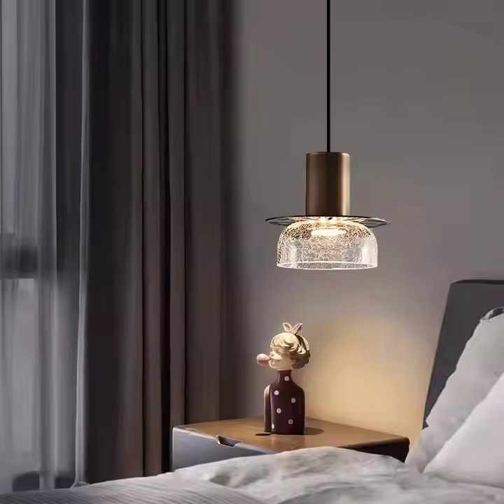 اضاءة معلقة من الزجاج والمعدن lux - Dia قطر 15 سم ارتفاع 15 سم