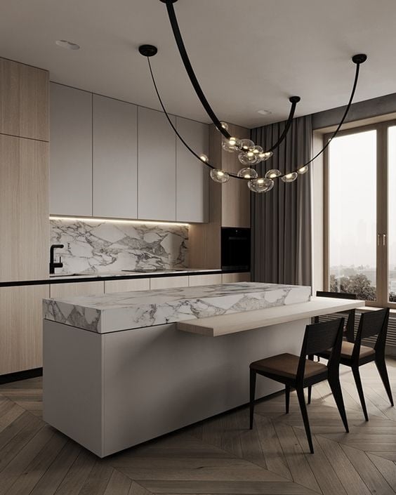 ثريا سقف متدلي على شكل قطرات ندى إضاءة LED مدمجة