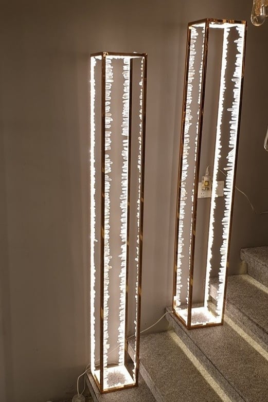 مصباح أرضي led من الكريستال