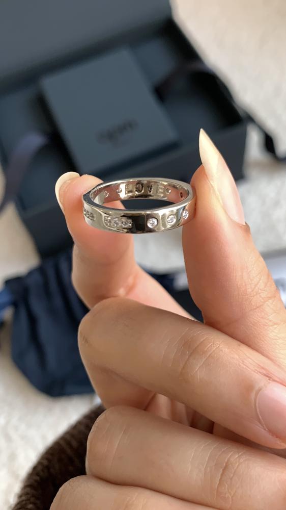 Apm silver ring box with its accessories