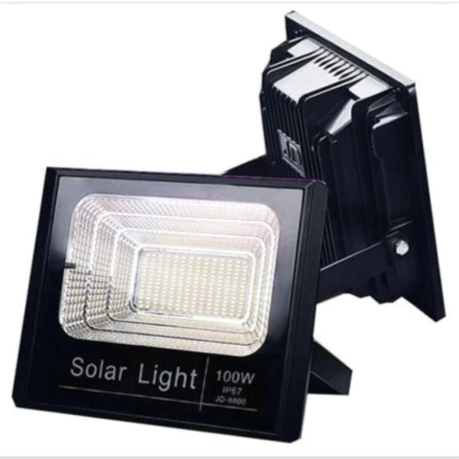 مصباح إضاءة مركز مزود بإضاءة LED ويعمل بالطاقة الشمسية بقدرة 100 وات