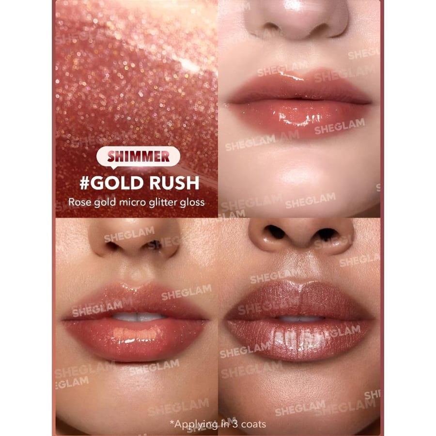 Gloss and Lip Plumper Gold Rush Perfect By Sheglam