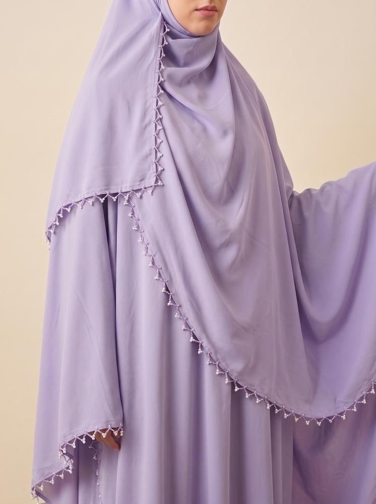 شرشف صلاة لفّ كروشيه مع لولو