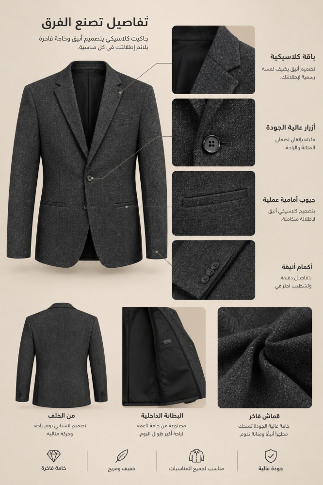 جاكيت رجالي رسمي - 6632