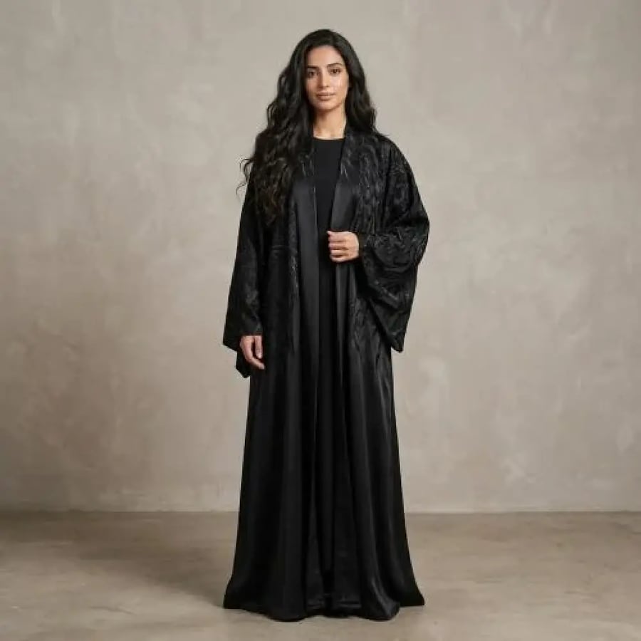 عباية الكريب الأسود