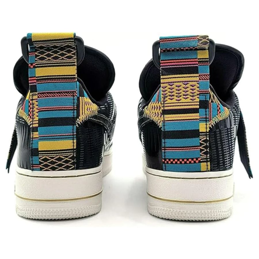 سنيكر Nike Air Force 1 Utility BHM باللون أسود ونقشة ملونة