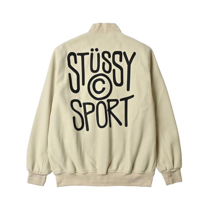 جاكيت رجالي Stussy Sport لون كريمي