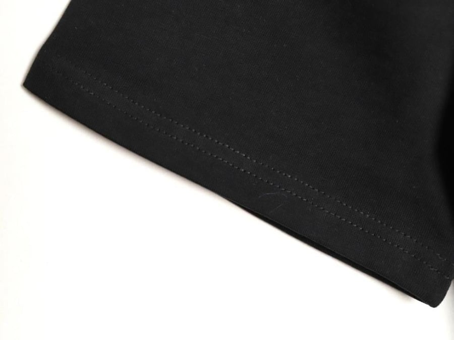 Louis Vuitton Crew Neck Men's Black T-Shirt with Large Logos