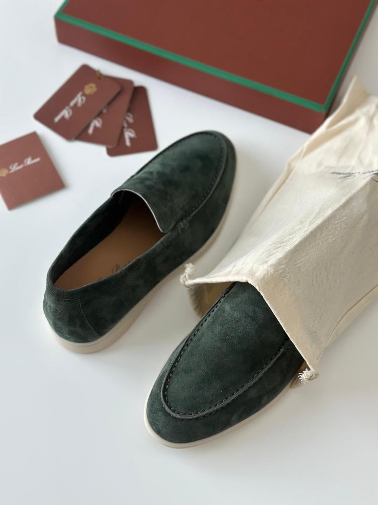 L'Orbiana Summer Walk Men's Suede Olive Shoes