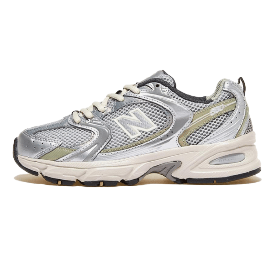 New Balance 530 Mesh Shoes for Unisex, Silver Green