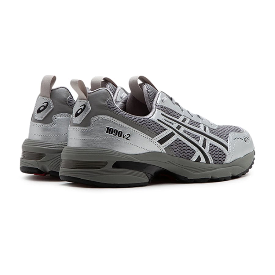 شوز  Asics جل 1090 v2 فضي معدني أسود رياضي للجنسين