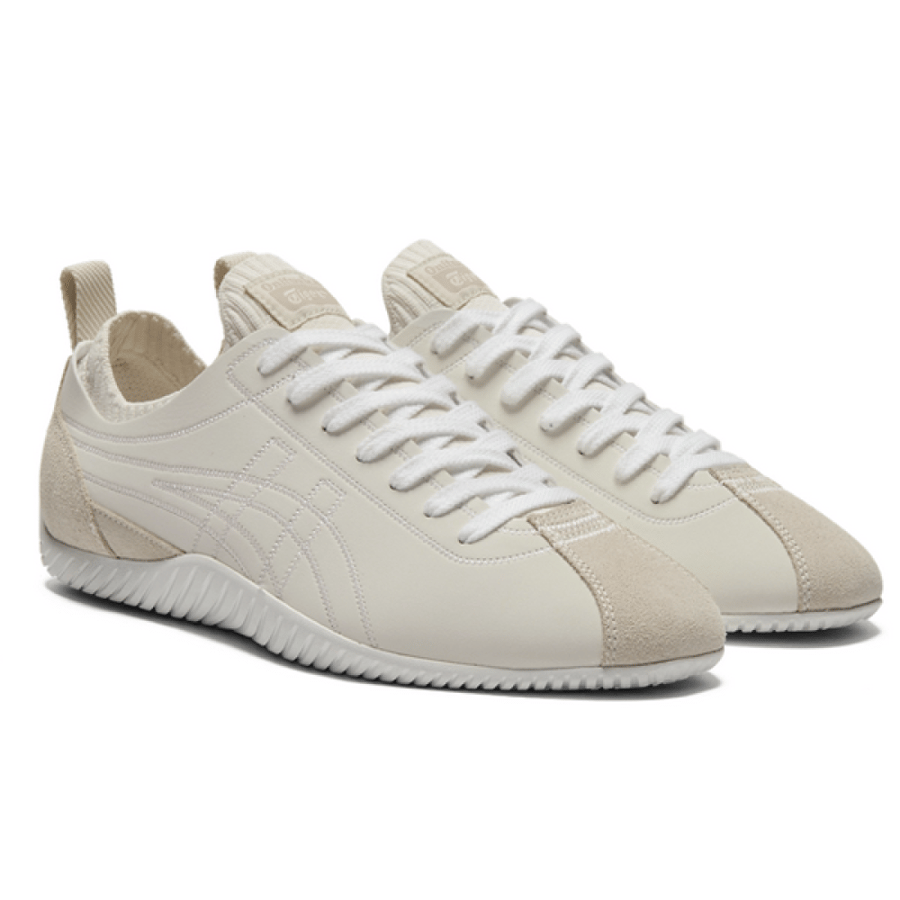 Onit Soka Tiger SCLAW Unisex Lace-Up Shoes, Ivory White