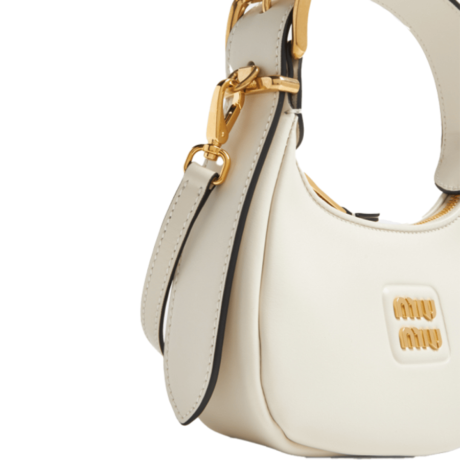 Miu Miu Hobo Master Women's Shoulder Bag in White Luxury