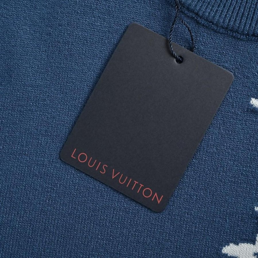 Louis Vuitton men's sweater with a jazz musician print on the back