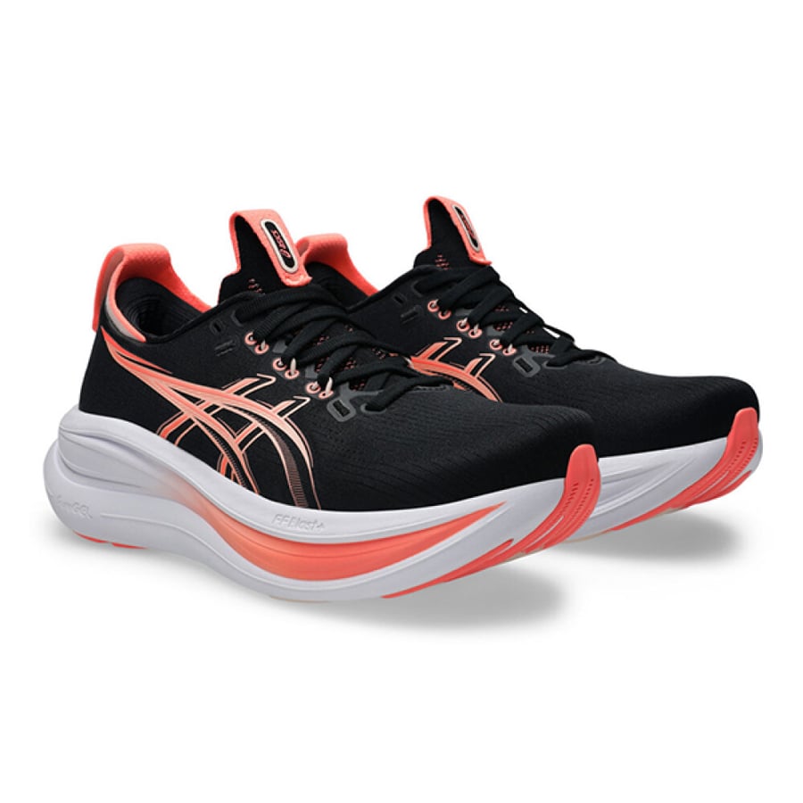 ASICS GEL NIMPS 28 Women's Shoes, Black/Orange