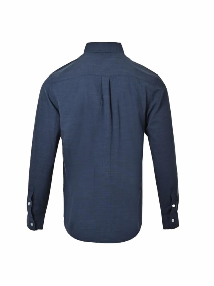 قميص كحلي رجالي POLO بأكمام طويلة أنيق
