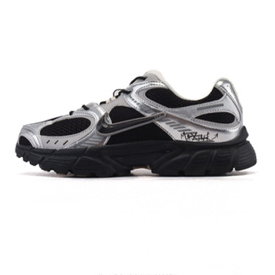 نايك اير ماكس حذاء شبكي للجري أسود وفضي