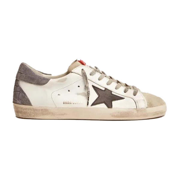Golden Goose Superstar White Grey Beige Sports Flat Shoes