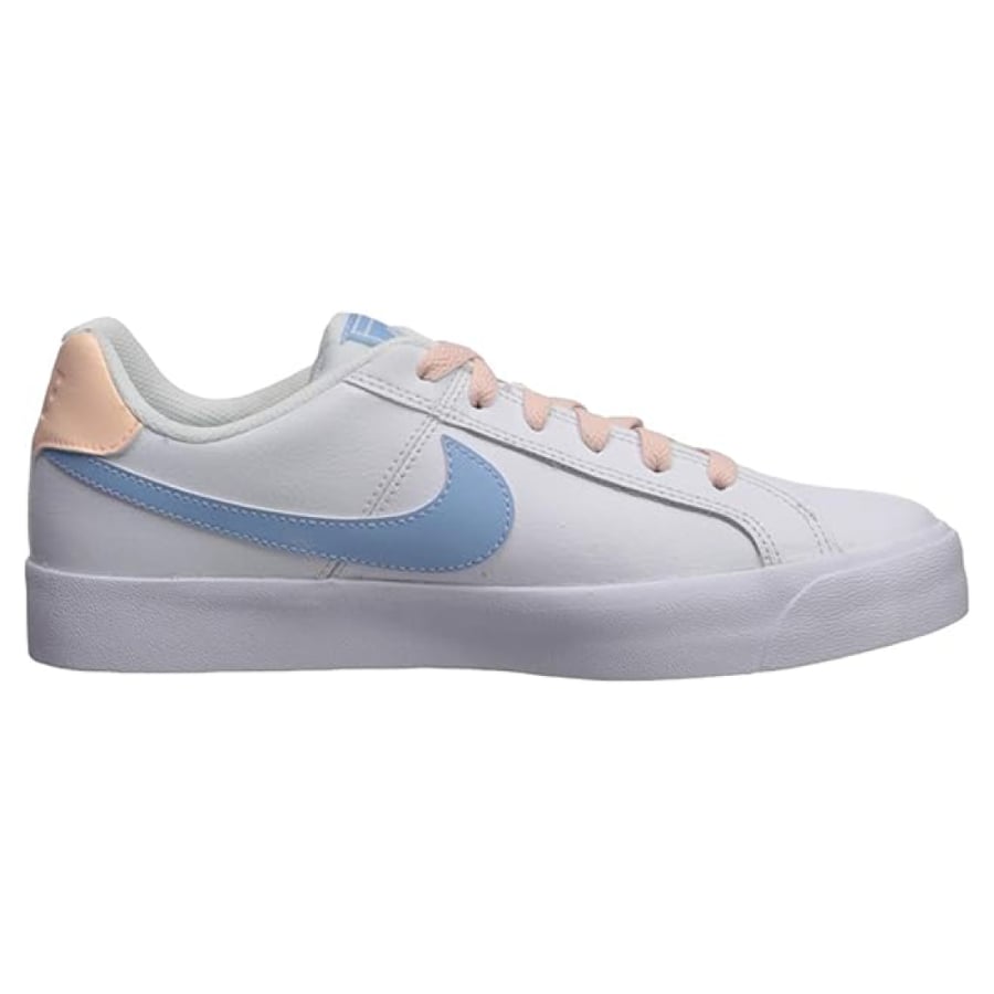 Nike Court Royale AC Flat White with Pink and Blue Accents