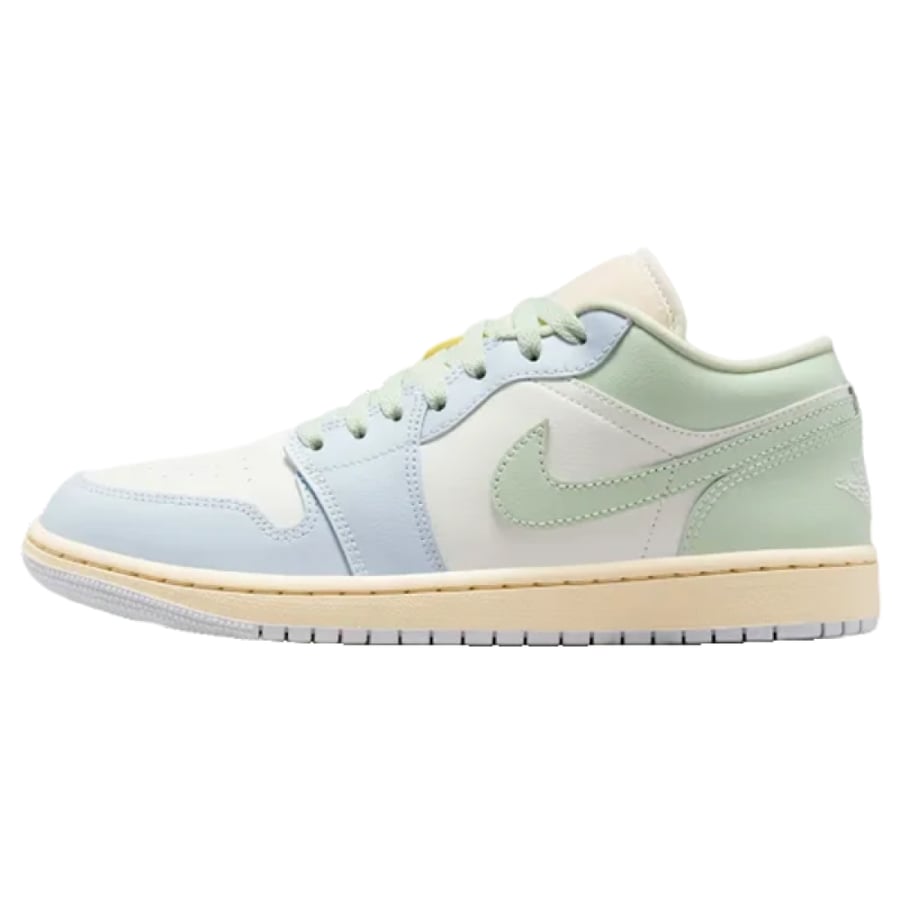 حذاء Nike Air Jordan 1 Low للجنسين بألوان أخضر وأزرق باستيل
