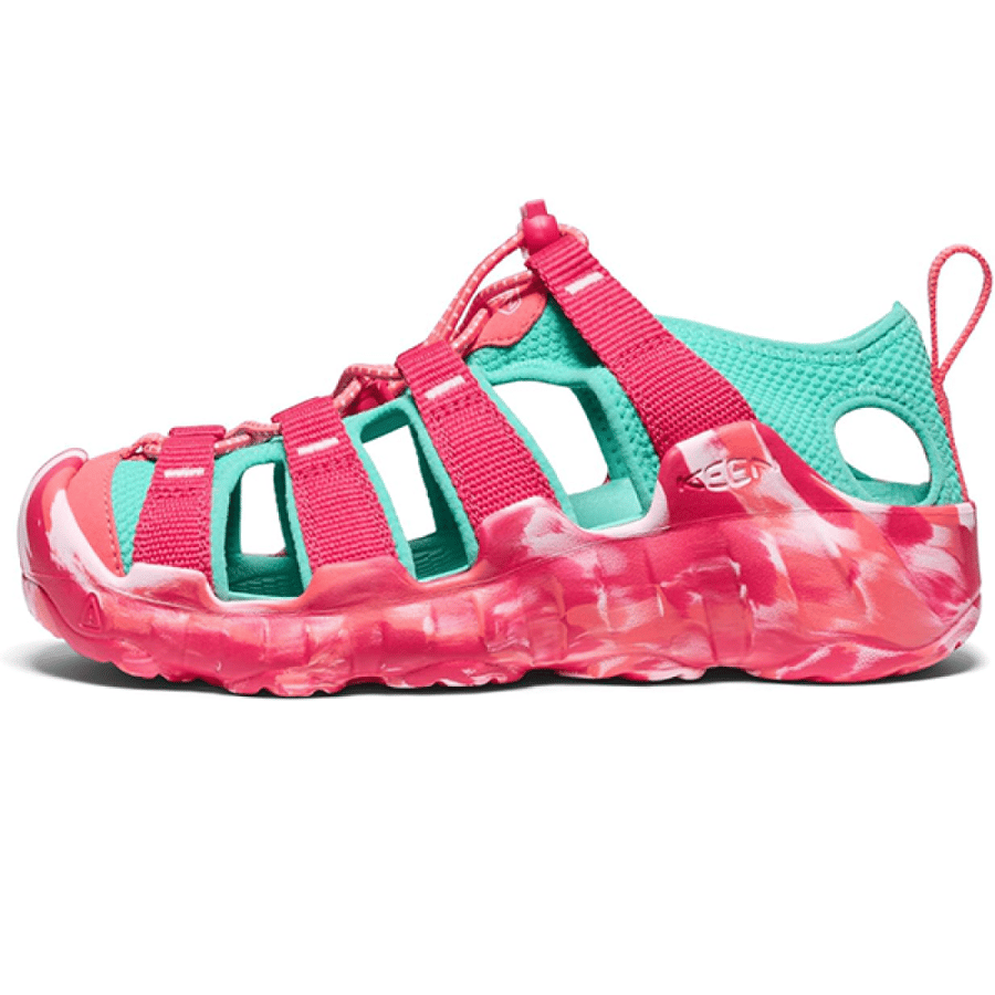 Girls' Keen Hyperport Sandal in Fuchsia and Aqua