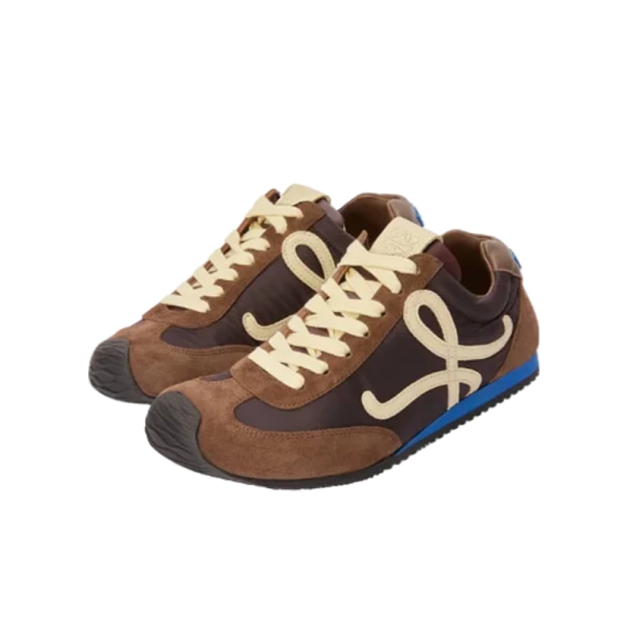 Loewe Ballet Runner Kids Sneakers in Beige Brown