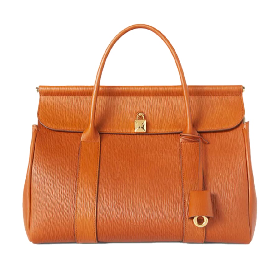 Loro Piana Loom Women's Leather Bag in Trendy Honey