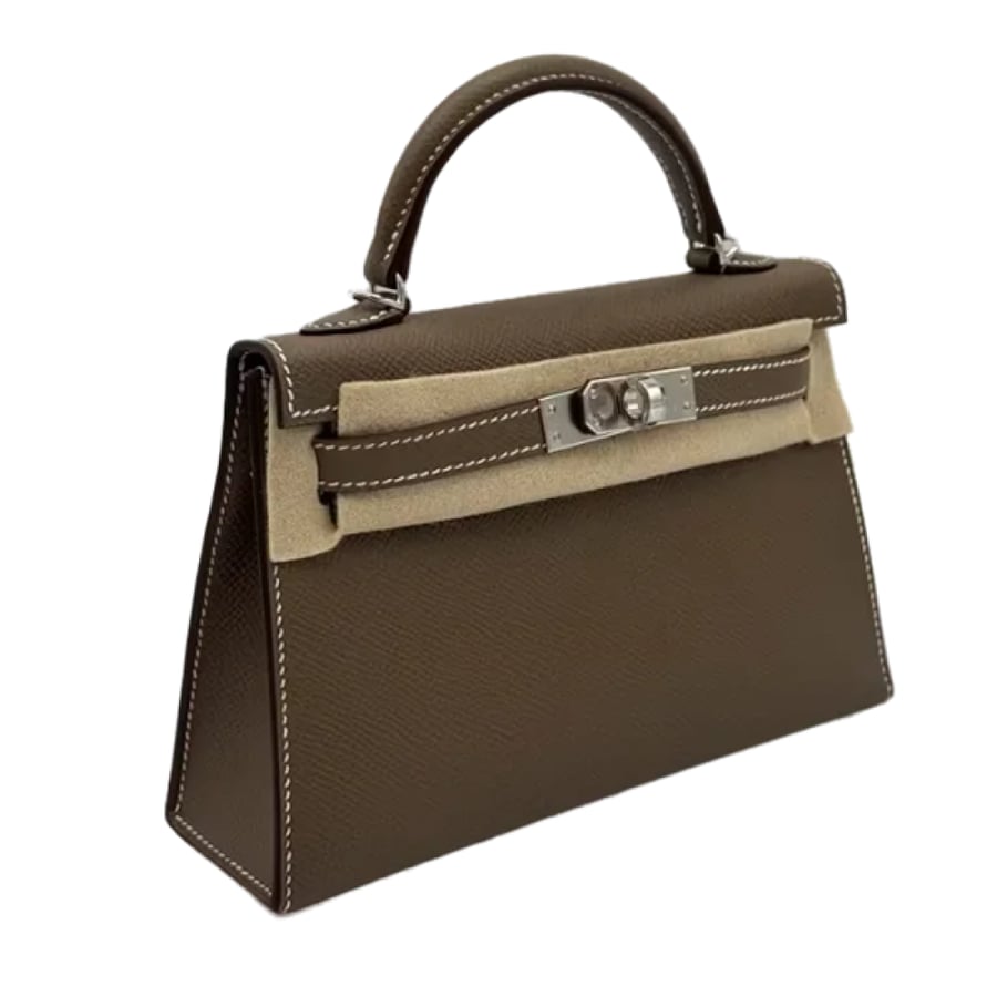 شنط يد نسائية هرمز كيلي سيلير بلون بني خشبي