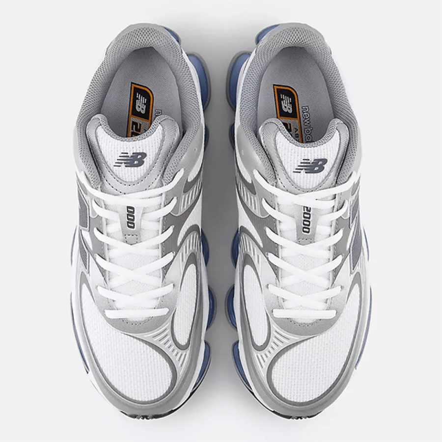 New Balance ABZORB 2000 Running Shoes Grey, Blue, and White