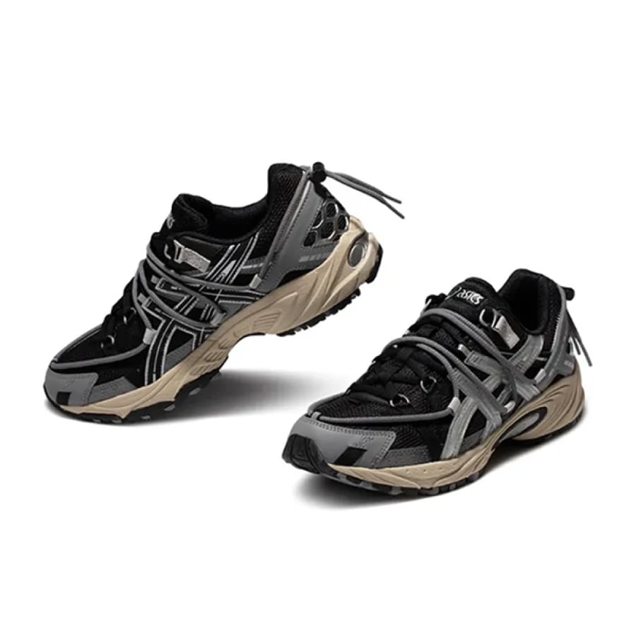 Unisex Skechers Gel Kahana TR Shoes, Black Silver