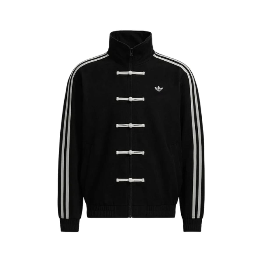 Adidas Tang Men's Sport Jacket in Black with White Accents