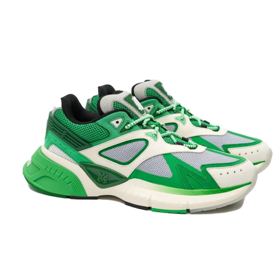حذاء أميري رياضي باللونين الأخضر والأوف وايت MA Runner