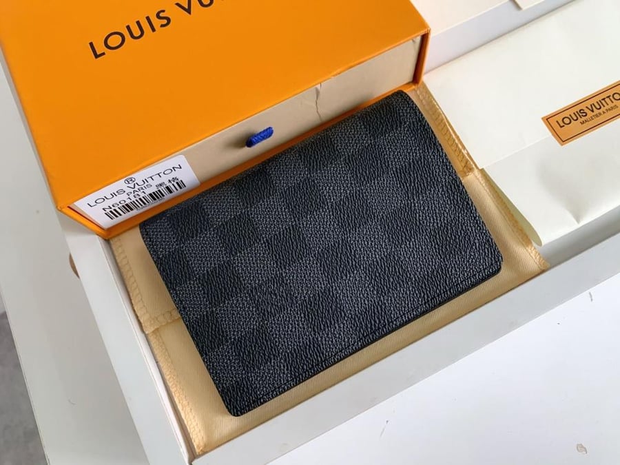 Louis Vuitton Small Black Leather Wallet