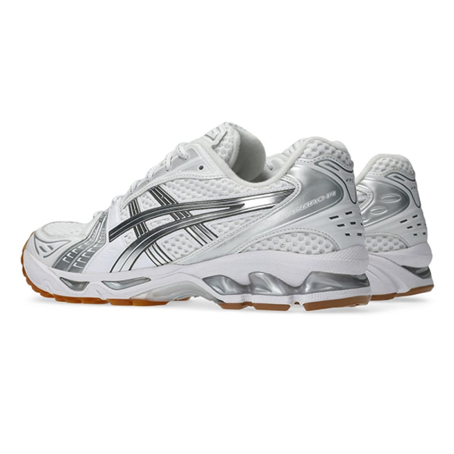 Asics Gel Kayano 14 Unisex White Silver Shoes