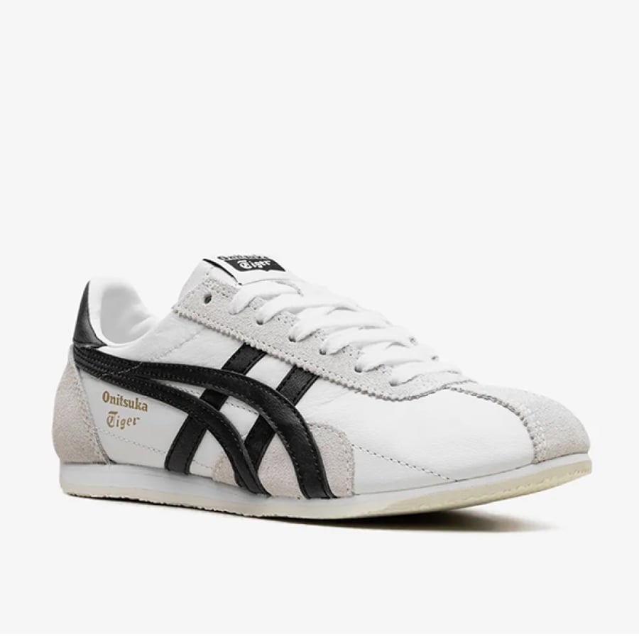 حذاء Onitsuka Tiger رن سبارك باللون الأبيض والأسود