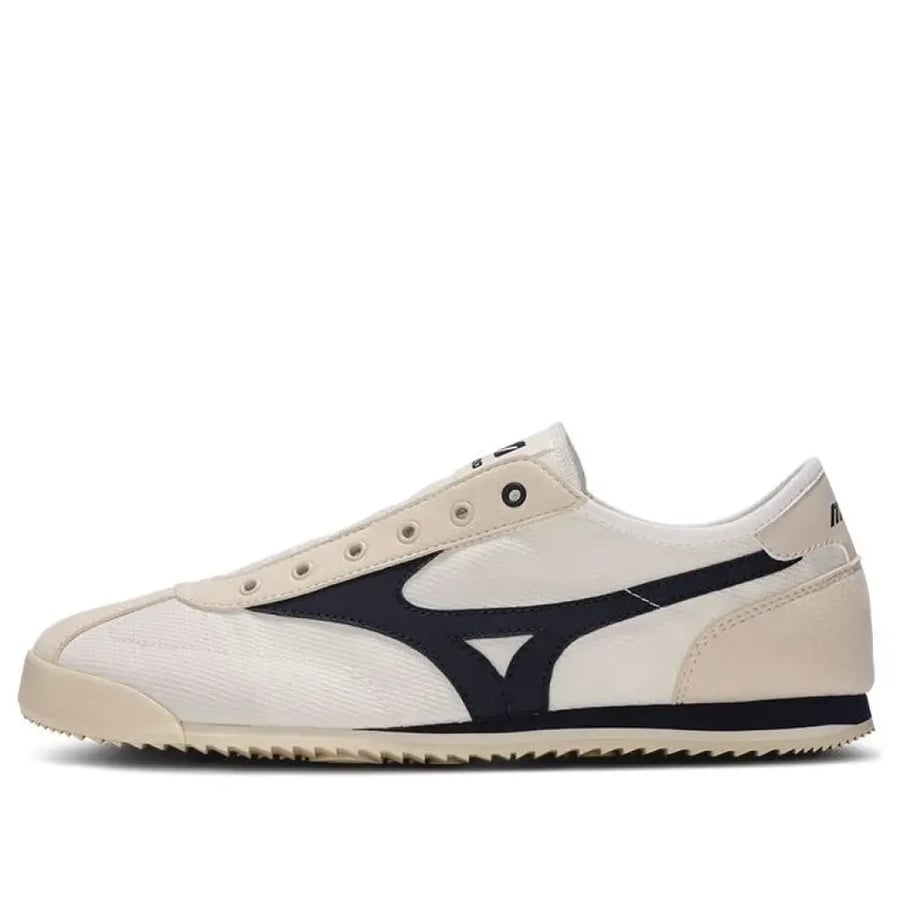 سنيكر سهل الارتداء Mizuno LG 60S بدون أربطة أبيض وأسود