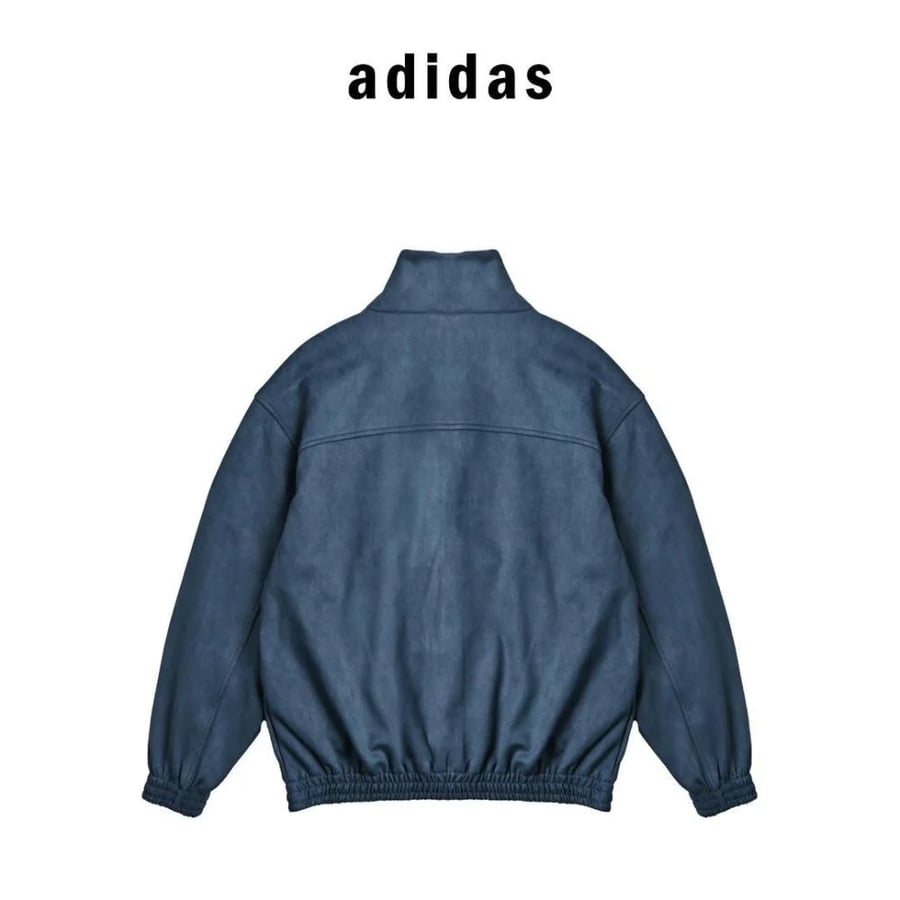 Adidas Tang Men's Button-Up Jacket, Blue with White Accents